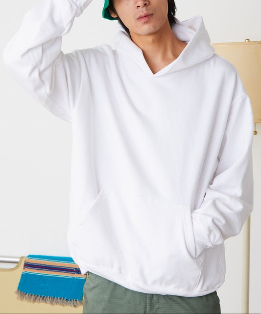 Los Angeles Apparel / 14oz L/S HEAVY FLEECE HOOD PO [WHITE]