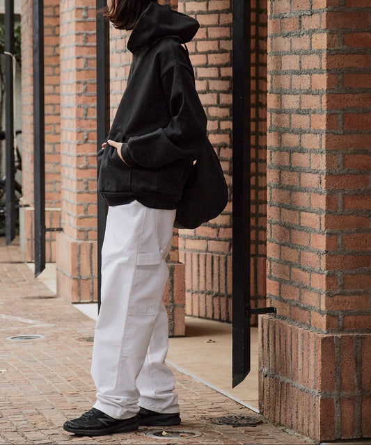 Los Angeles Apparel / 14oz L/S HEAVY FLEECE HOOD PO [BLACK]