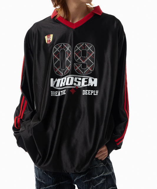 Theater code / vintage alphabet long sleeve tee