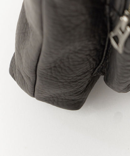 MR.OLIVE / IMPERMA-LEATHER/GUSSET POCKET COMPACT SHOULDER BAG