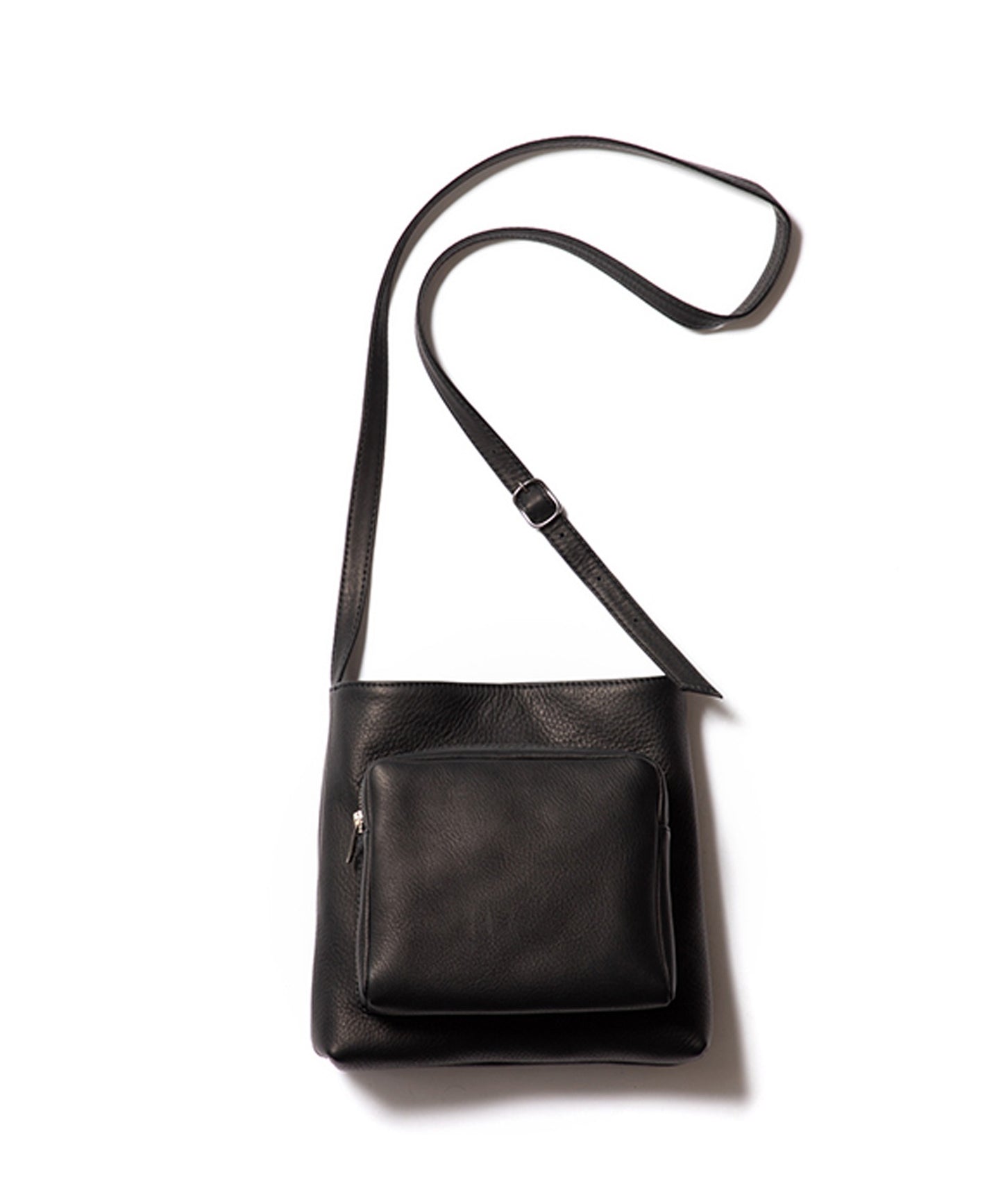 MR.OLIVE / IMPERMA-LEATHER/GUSSET POCKET COMPACT SHOULDER BAG
