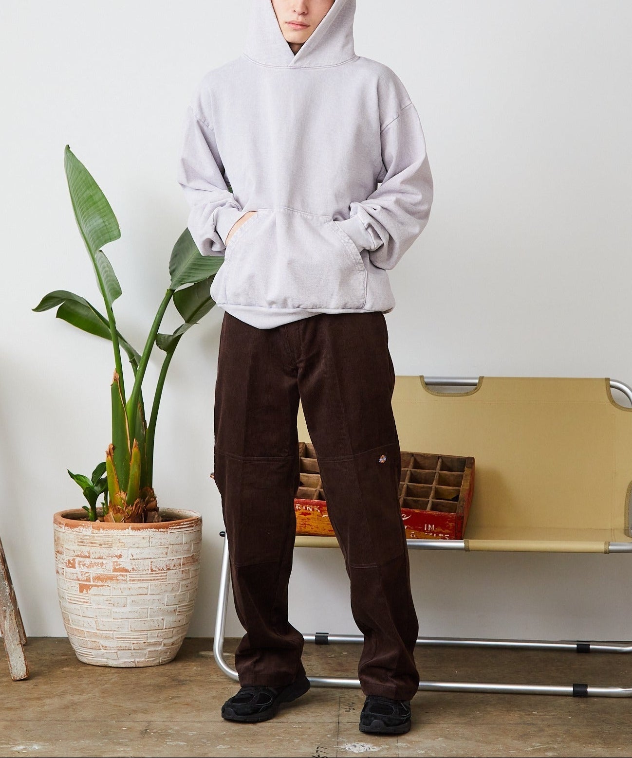 Los Angeles Apparel / MW hooded [GRAY]