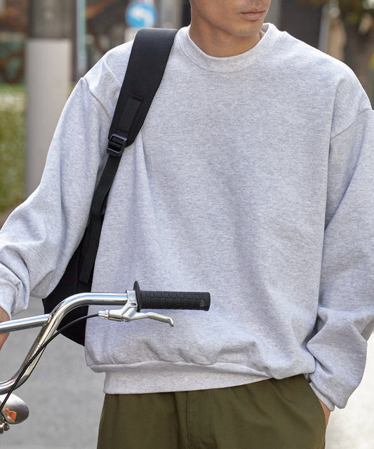 Los Angels Apparel / 14oz L/S HEAVY FLEECE PO CREW [ASH GRAY]