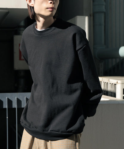 Los Angels Apparel / 14oz L/S HEAVY FLEECE PO CREW [BLACK]