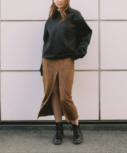 Los Angels Apparel / 14oz L/S HEAVY FLEECE PO CREW [BLACK]