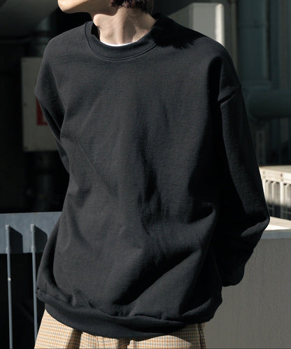 Los Angels Apparel / 14oz L/S HEAVY FLEECE PO CREW [BLACK]