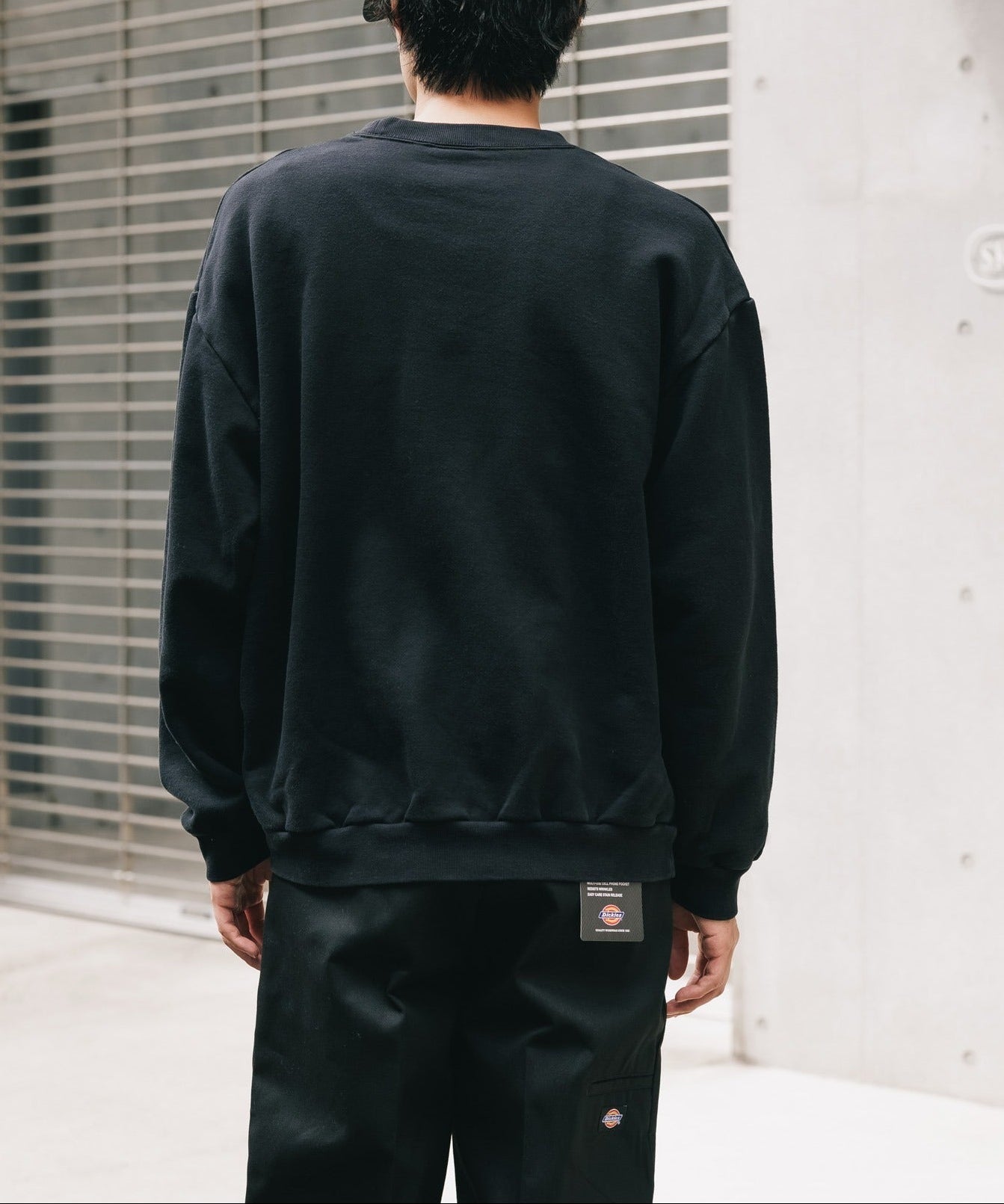 Los Angels Apparel / 14oz L/S HEAVY FLEECE PO CREW [BLACK]