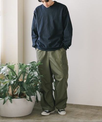 Los Angels Apparel / 14oz L/S HEAVY FLEECE PO CREW [NAVY]