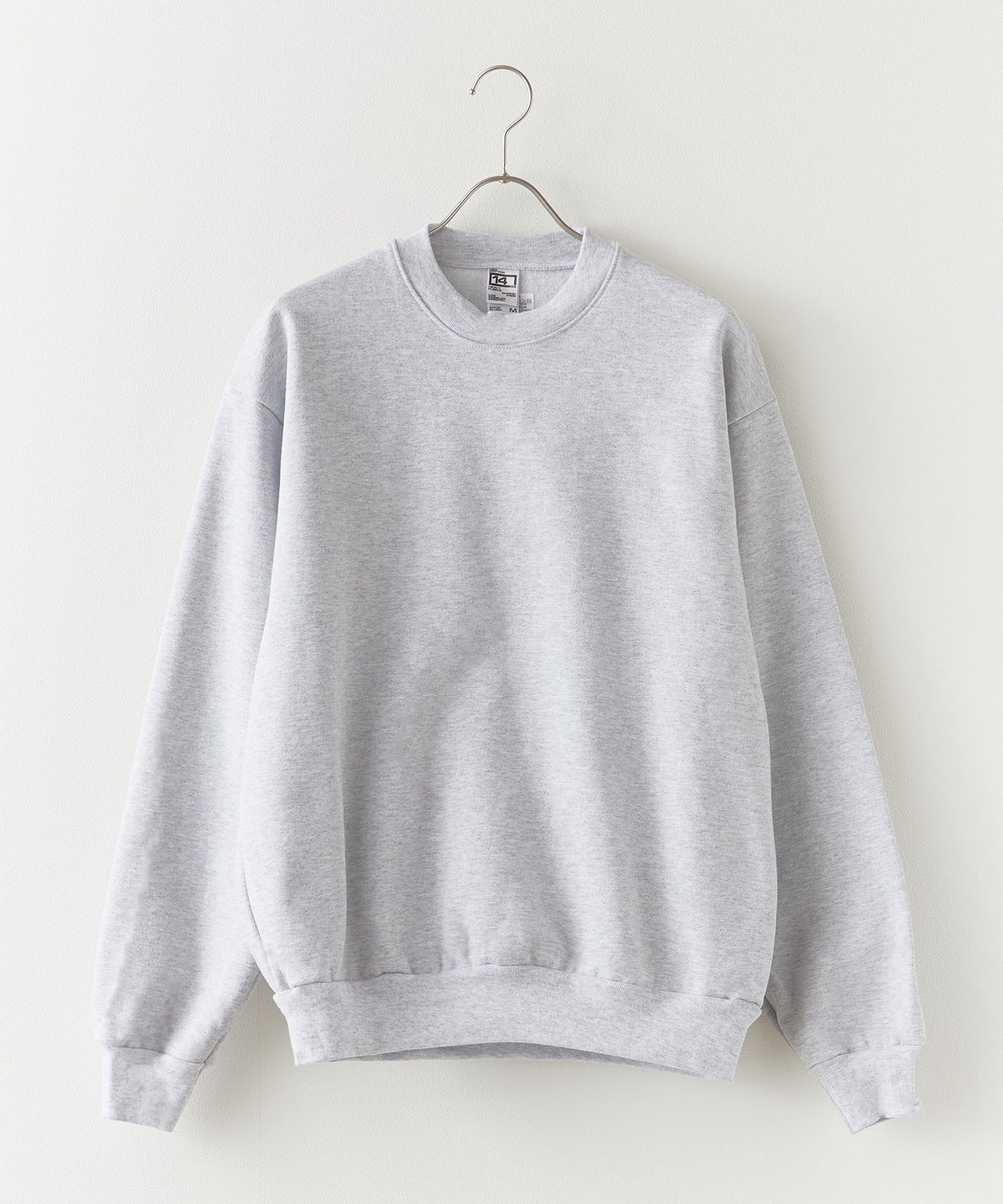 Los Angels Apparel / 14oz L/S HEAVY FLEECE PO CREW [ASH GRAY]
