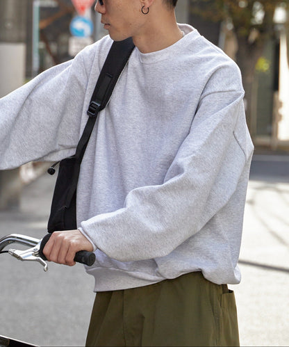 Los Angels Apparel / 14oz L/S HEAVY FLEECE PO CREW [ASH GRAY]