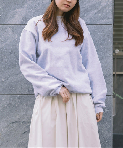 Los Angels Apparel / 14oz L/S HEAVY FLEECE PO CREW [ASH GRAY]