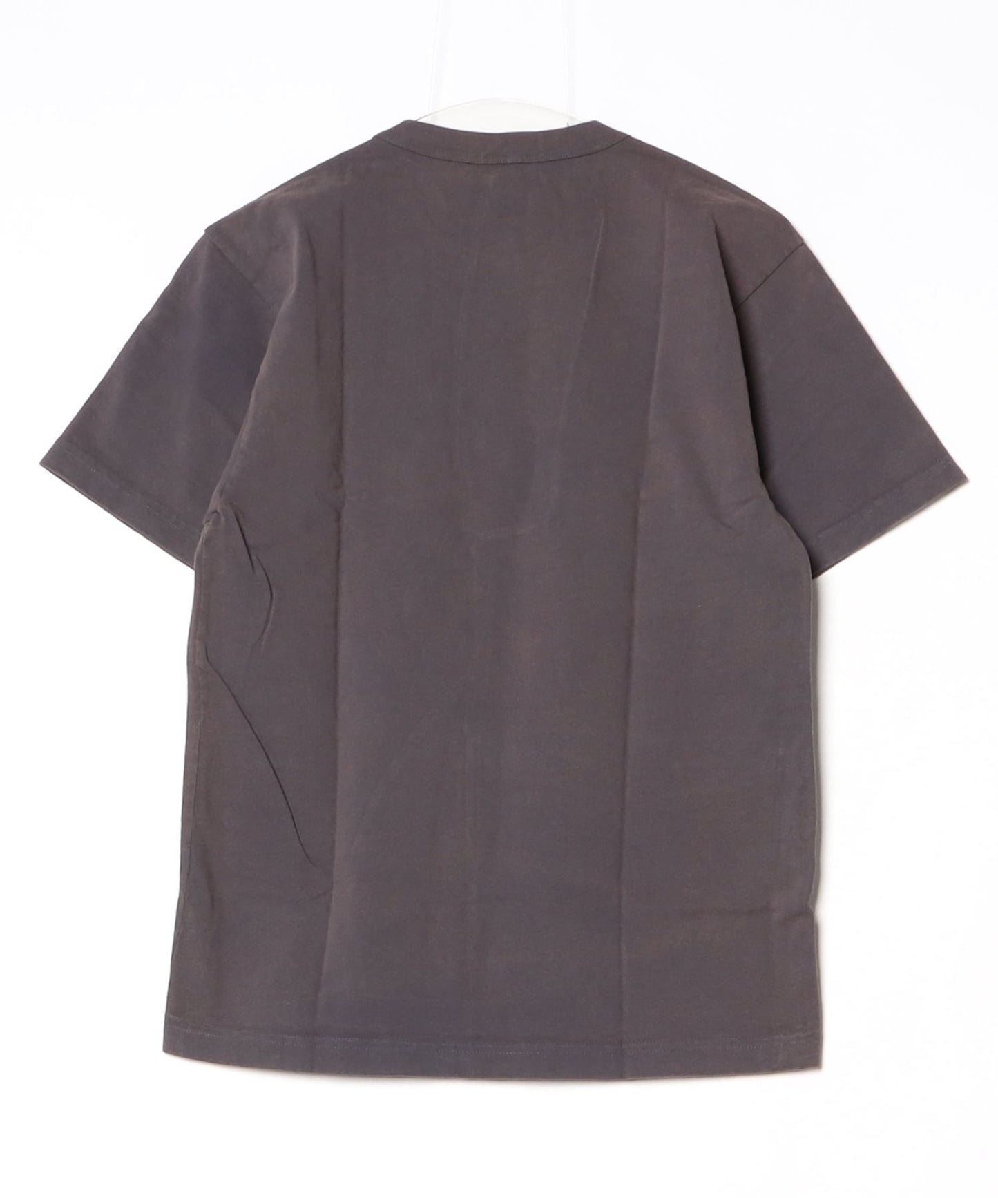 Los Angeles Apparel / Short Sleeve Binding Garment Dye T-Shirt [CHARCOAL]