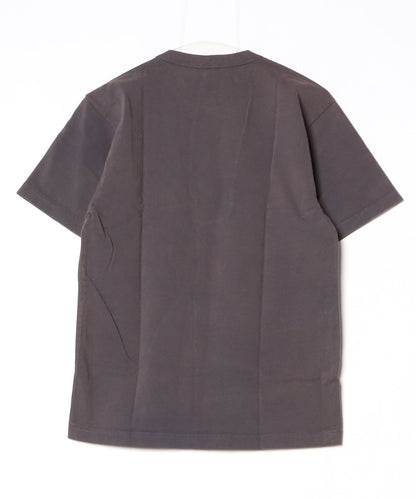 Los Angeles Apparel / Short Sleeve Binding Garment Dye T-Shirt [CHARCOAL]