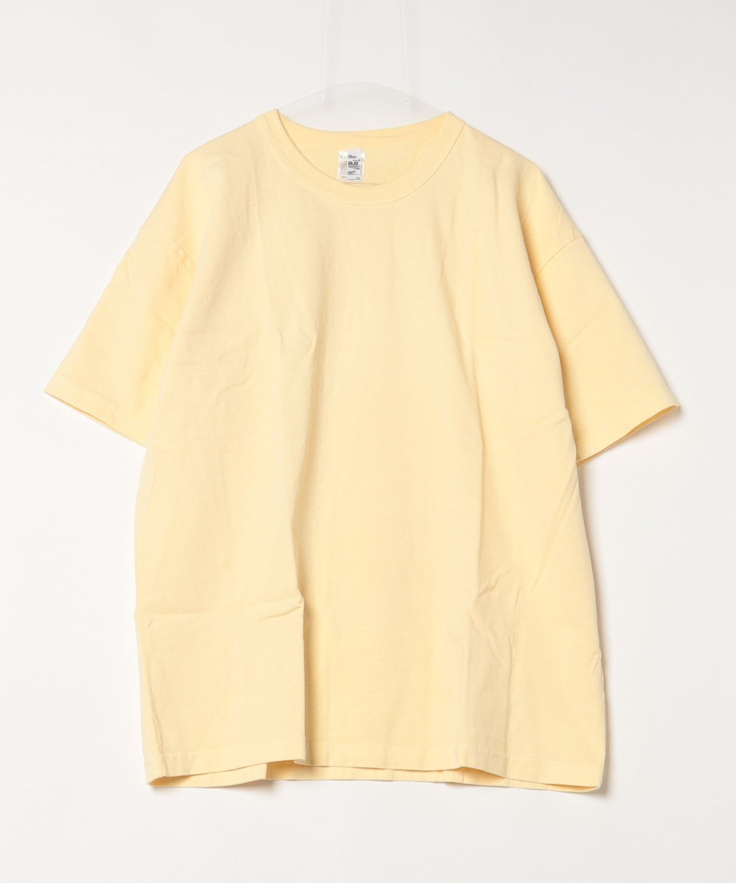 Los Angeles Apparel / Short Sleeve Binding Garment Dye T-Shirt [YELLOW]