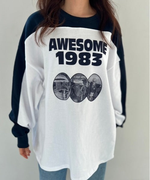 ipugo / 1983ロゴオーバーサイズ スウェット