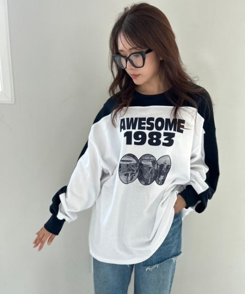 ipugo / 1983ロゴオーバーサイズ スウェット