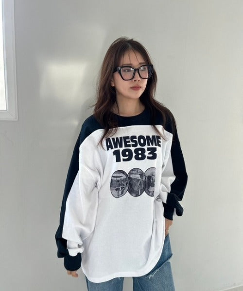 ipugo / 1983ロゴオーバーサイズ スウェット