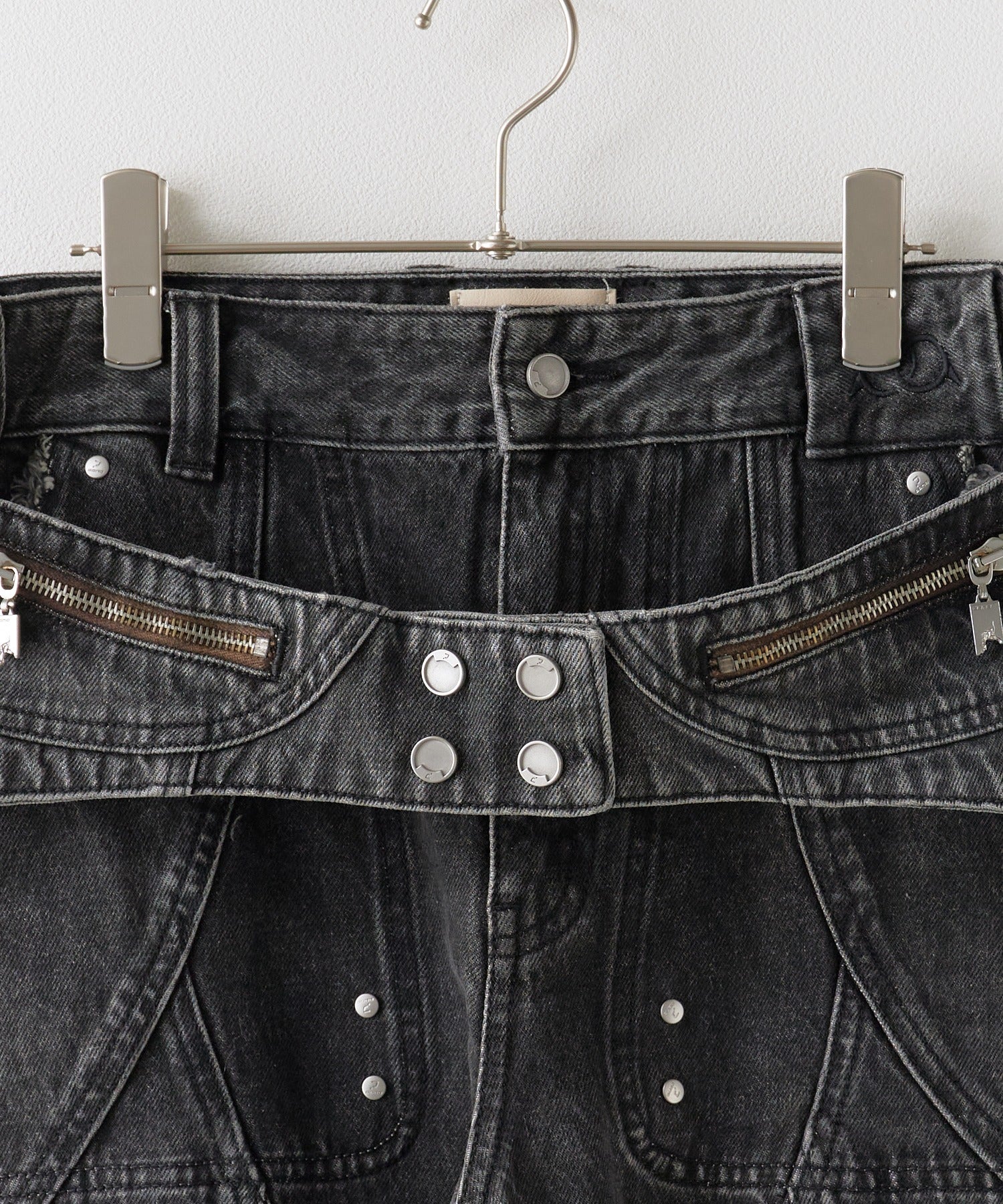 PANQ / 2024FW Washed Deconstruct Belt Jeans デニムパンツ