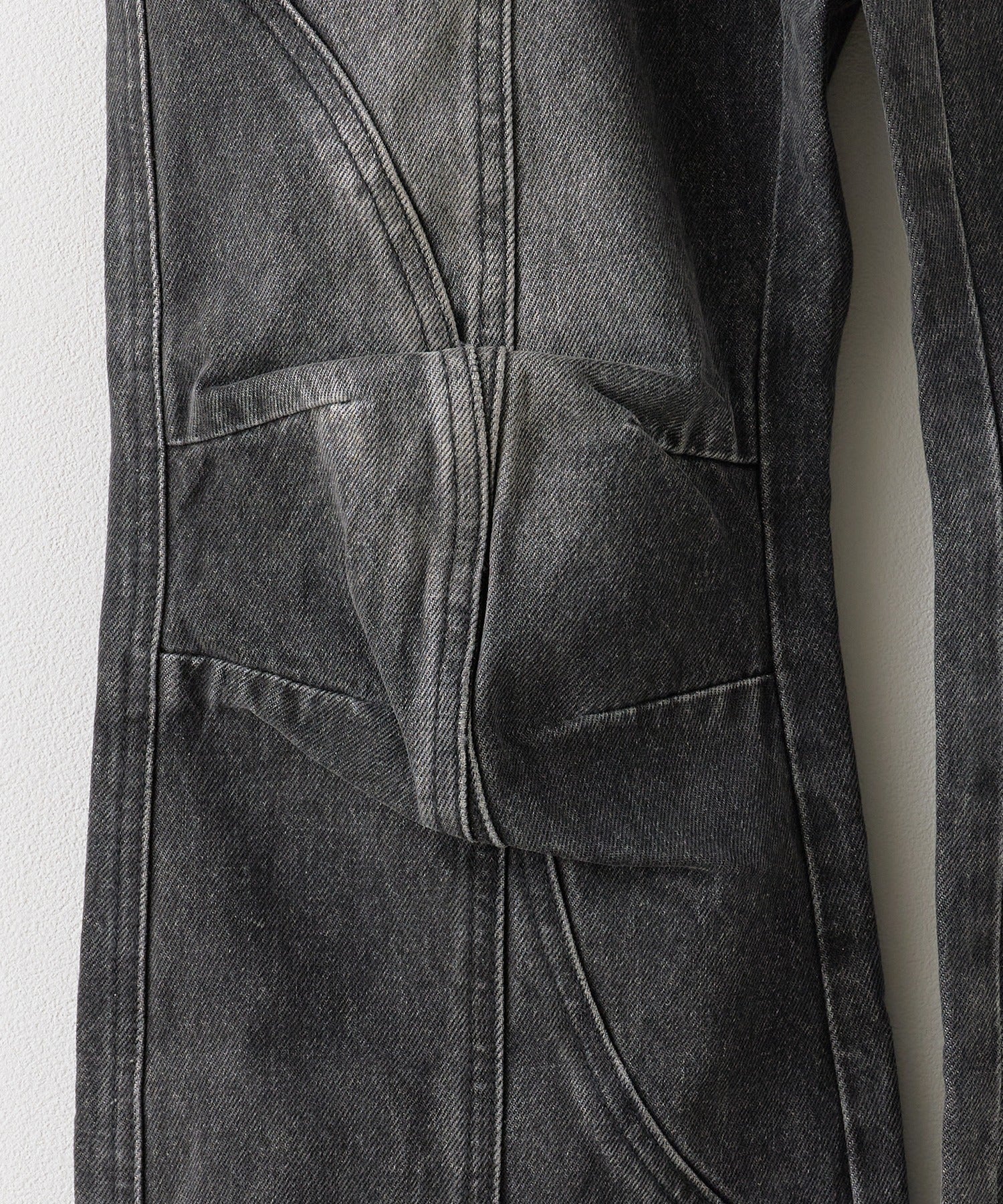 PANQ / 2024FW Washed Deconstruct Belt Jeans デニムパンツ