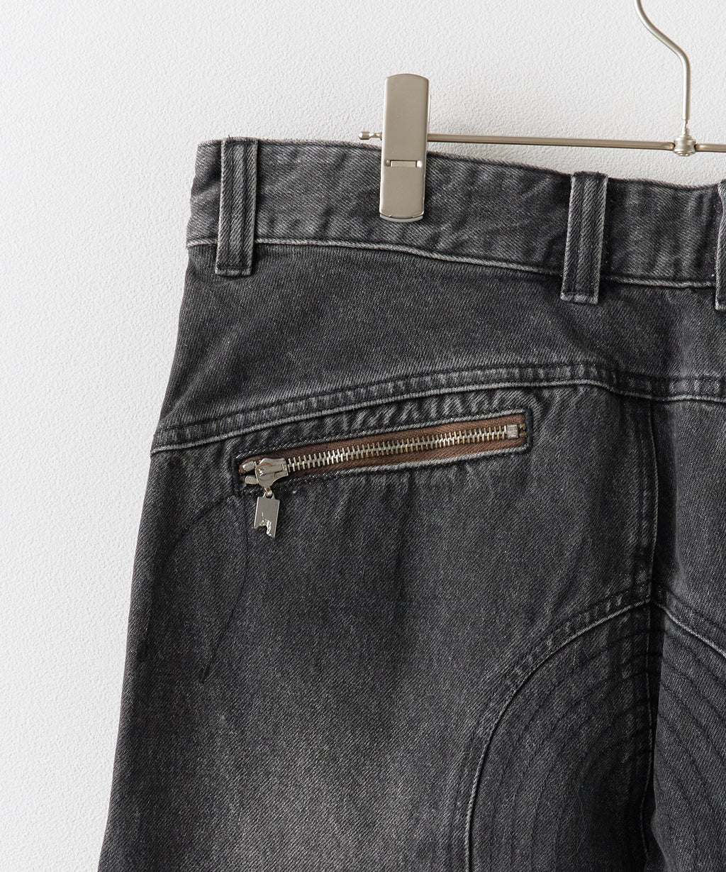 PANQ / 2024FW Washed Deconstruct Belt Jeans デニムパンツ