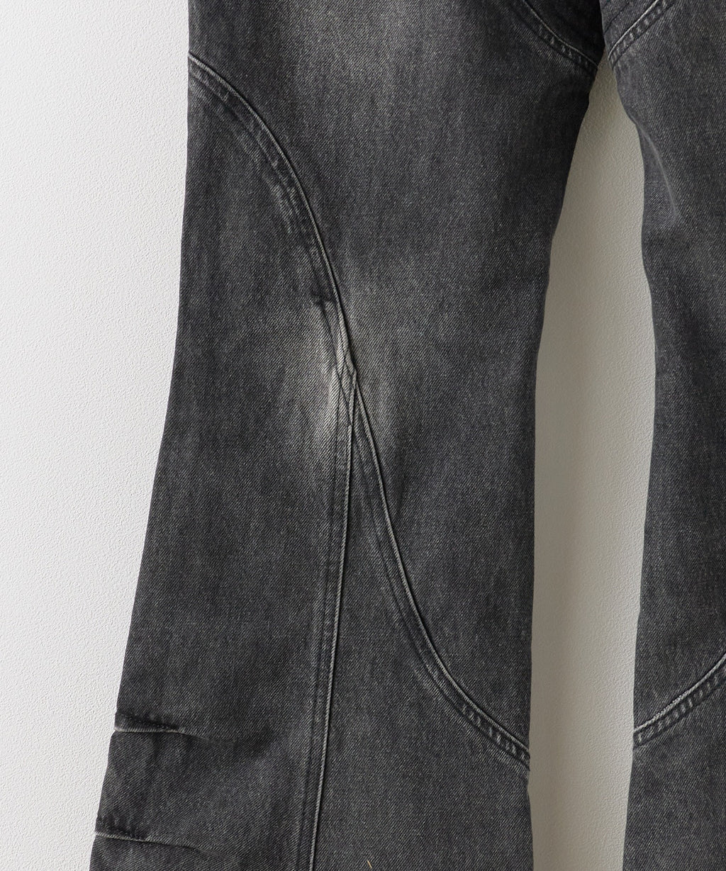 PANQ / 2024FW Washed Deconstruct Belt Jeans デニムパンツ