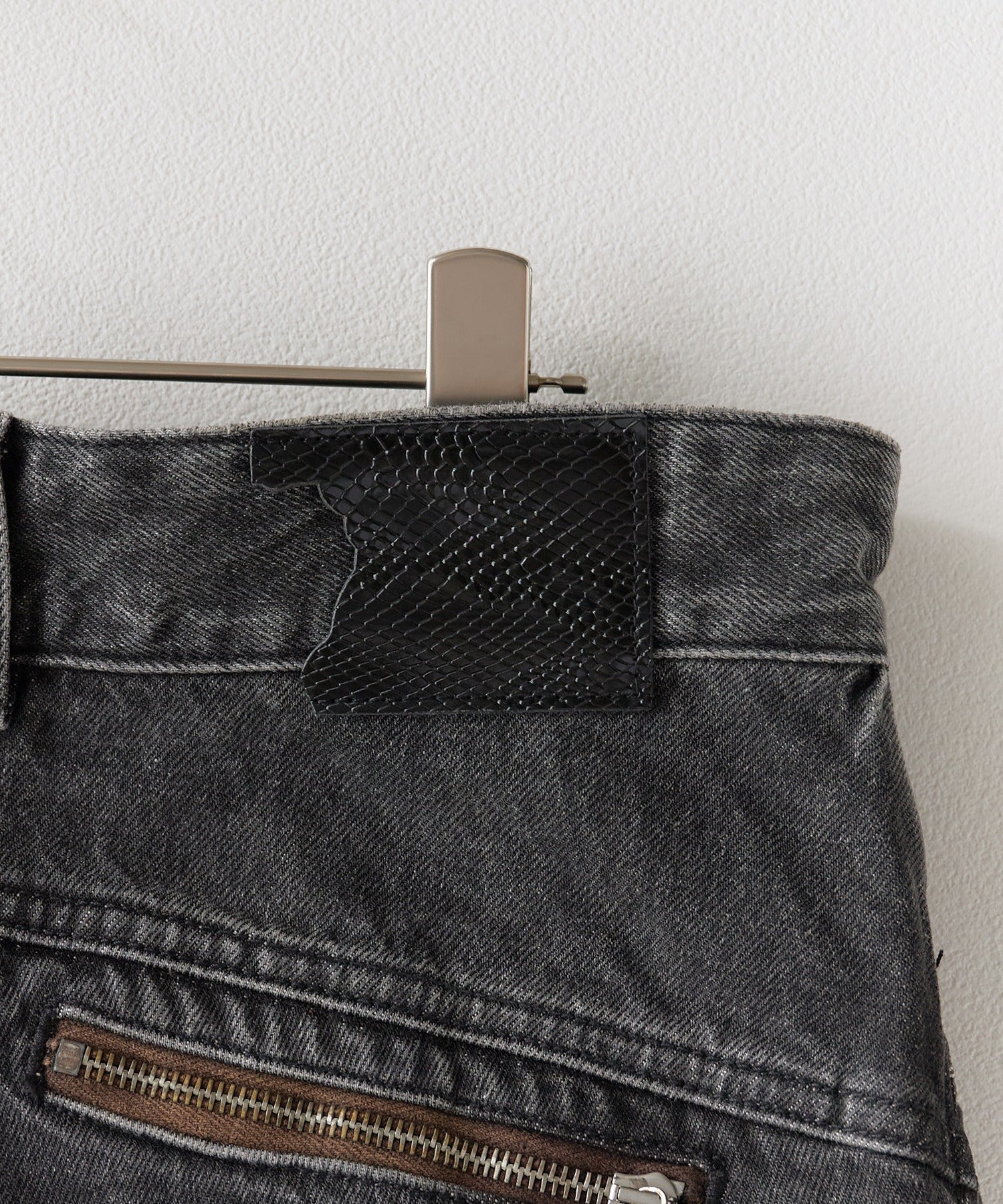 PANQ / 2024FW Washed Deconstruct Belt Jeans デニムパンツ