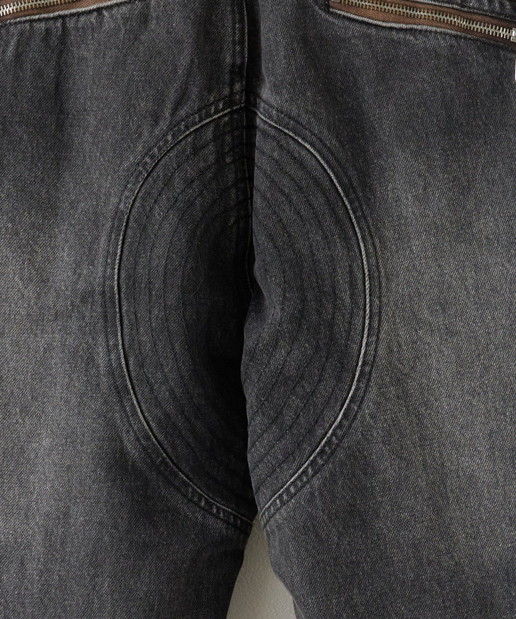 PANQ / 2024FW Washed Deconstruct Belt Jeans デニムパンツ
