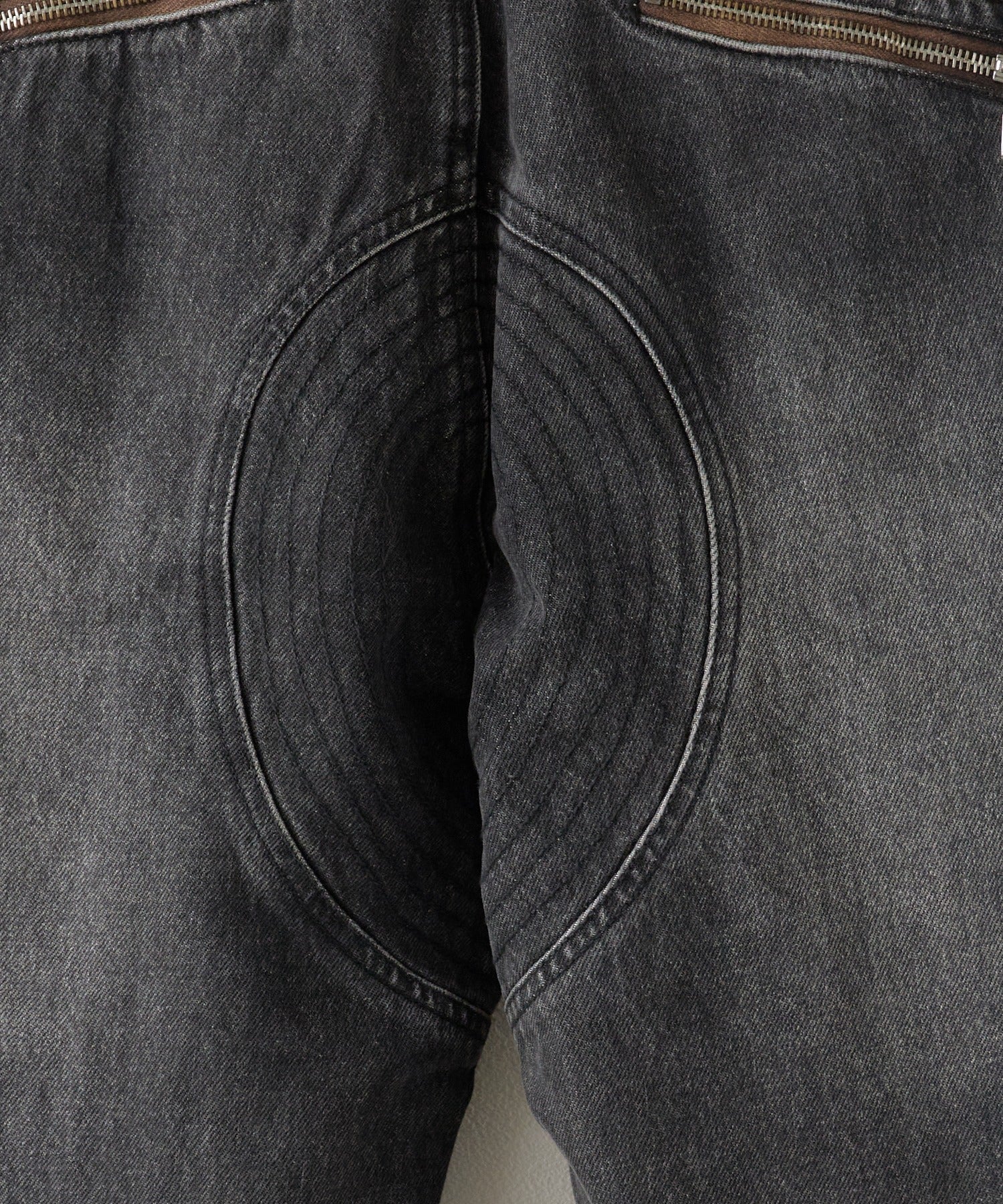 PANQ / 2024FW Washed Deconstruct Belt Jeans デニムパンツ
