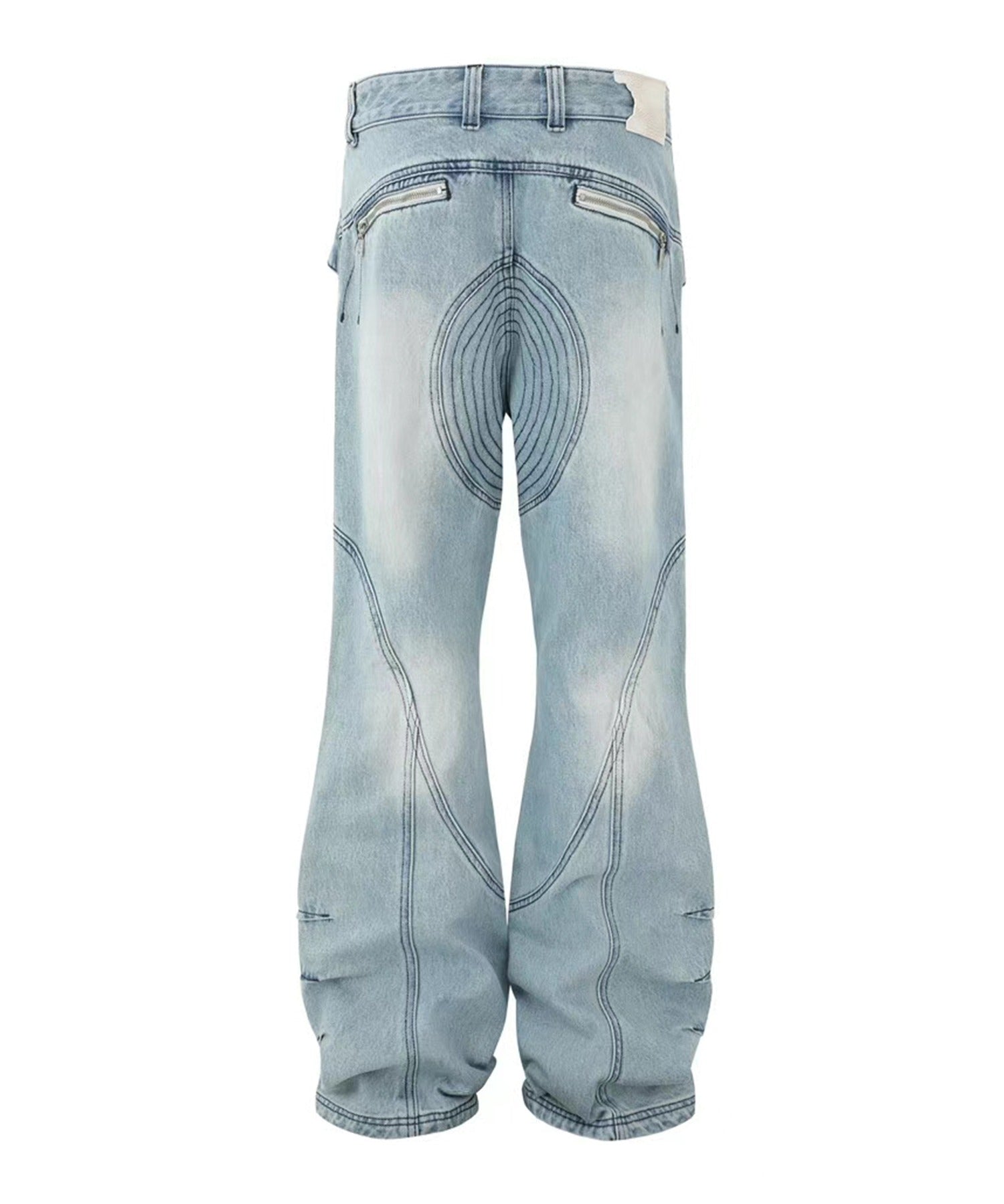 PANQ / 2024FW Washed Deconstruct Belt Jeans デニムパンツ