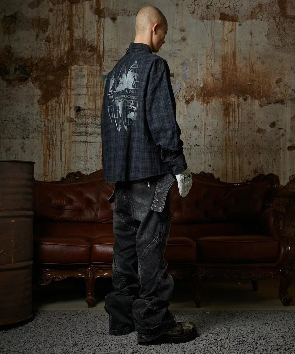 PANQ / 2024FW Washed Deconstruct Belt Jeans デニムパンツ