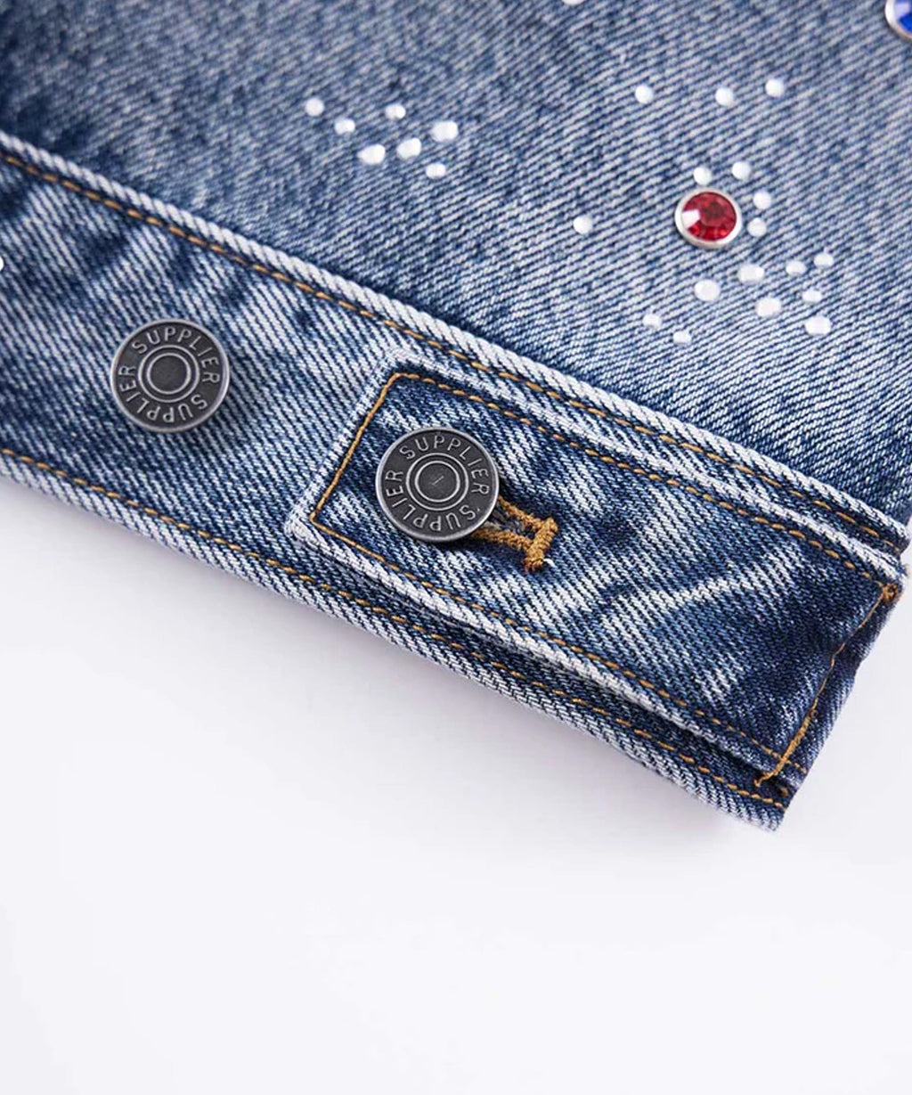 SUPPLIER / Rhinestone Denim Jacket デニムジャケット
