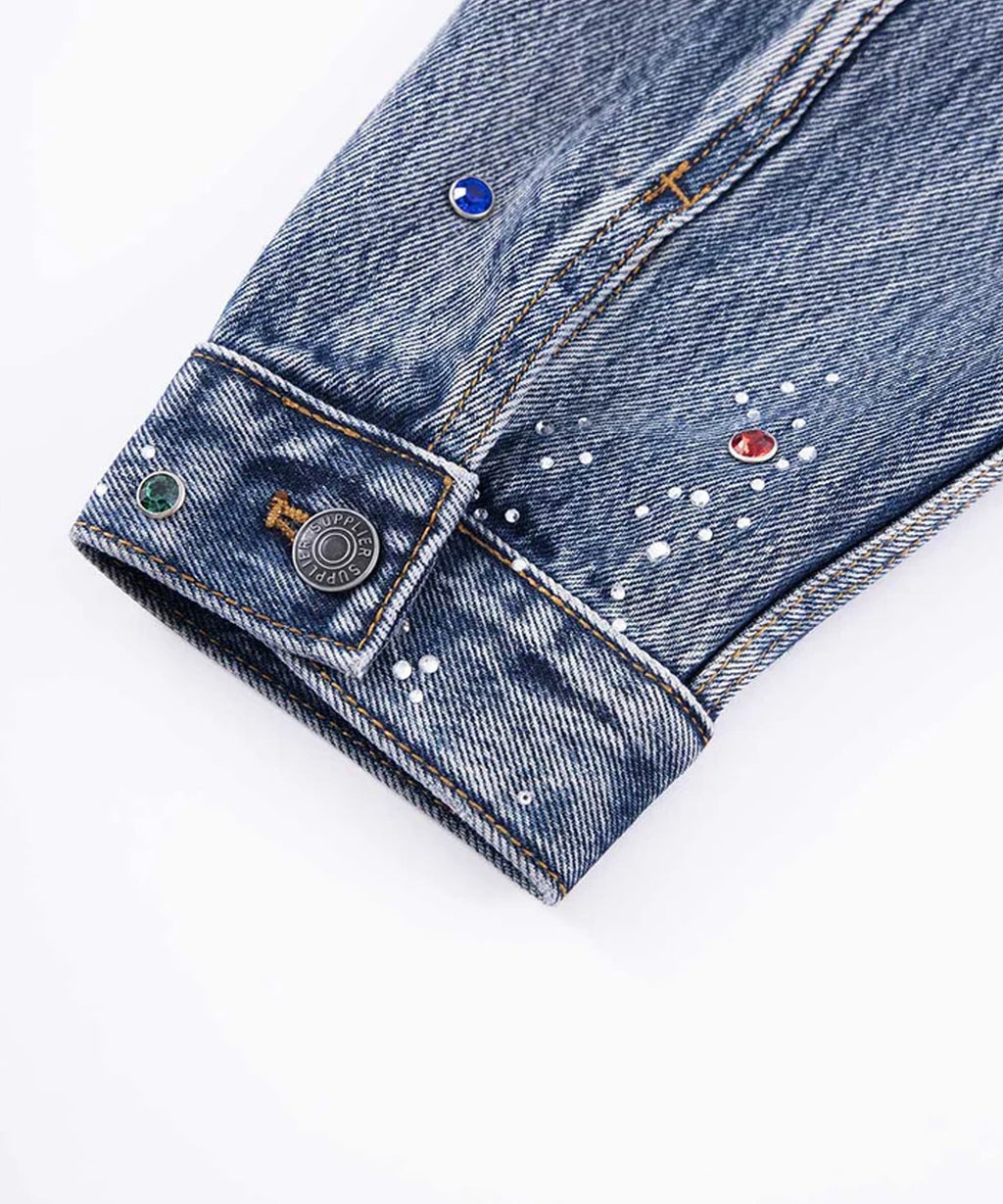 SUPPLIER / Rhinestone Denim Jacket デニムジャケット