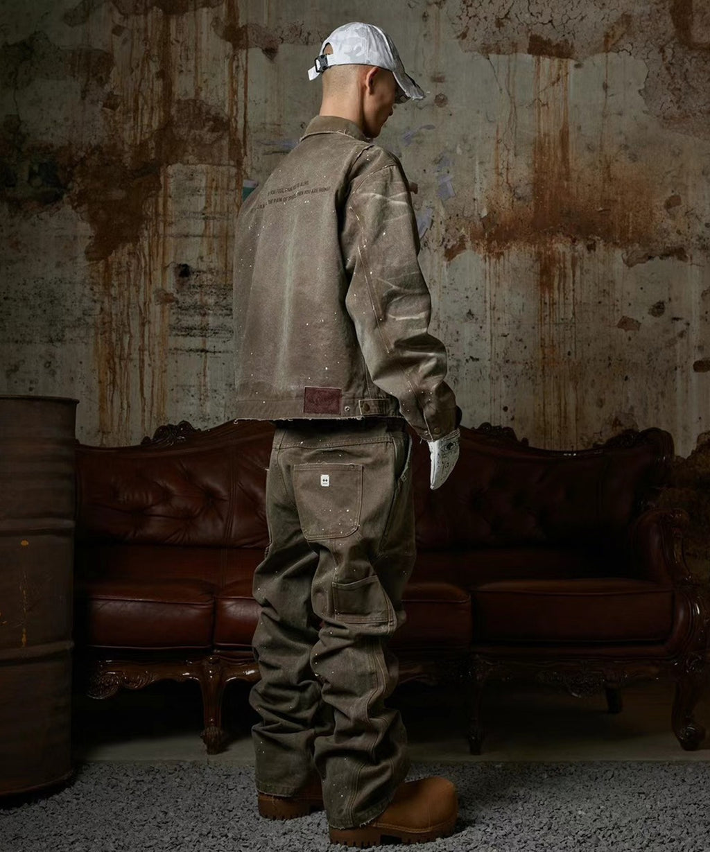 PANQ / PANQ 2025 THE ROSE BLOOMING AT THE MUZZLE DETORIT DENIM SET ジャケット