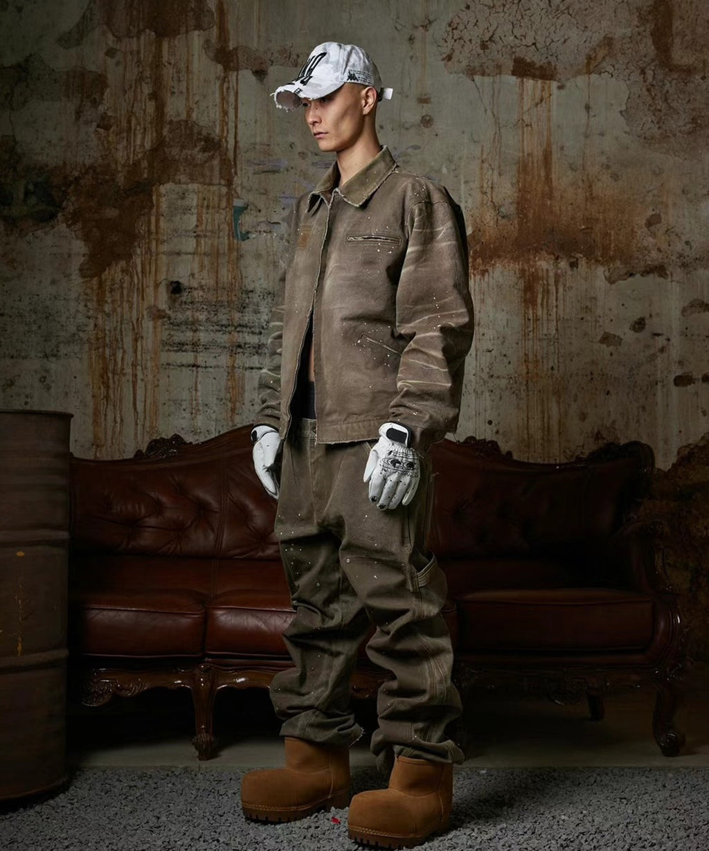 PANQ / PANQ 2025 THE ROSE BLOOMING AT THE MUZZLE DETORIT DENIM SET ジャケット