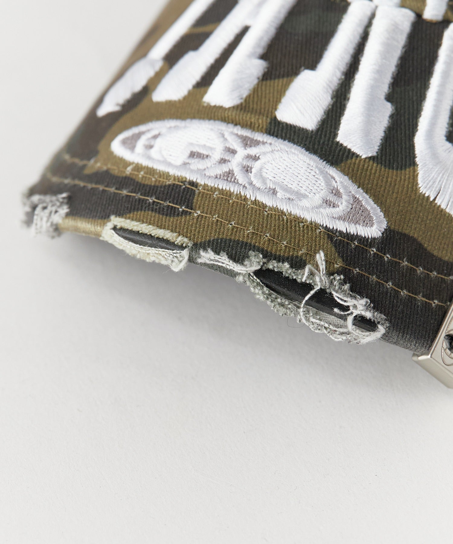 PANQ / 2024FW PIN-ATTACHED DESTORYED CAMO CAPS キャップ