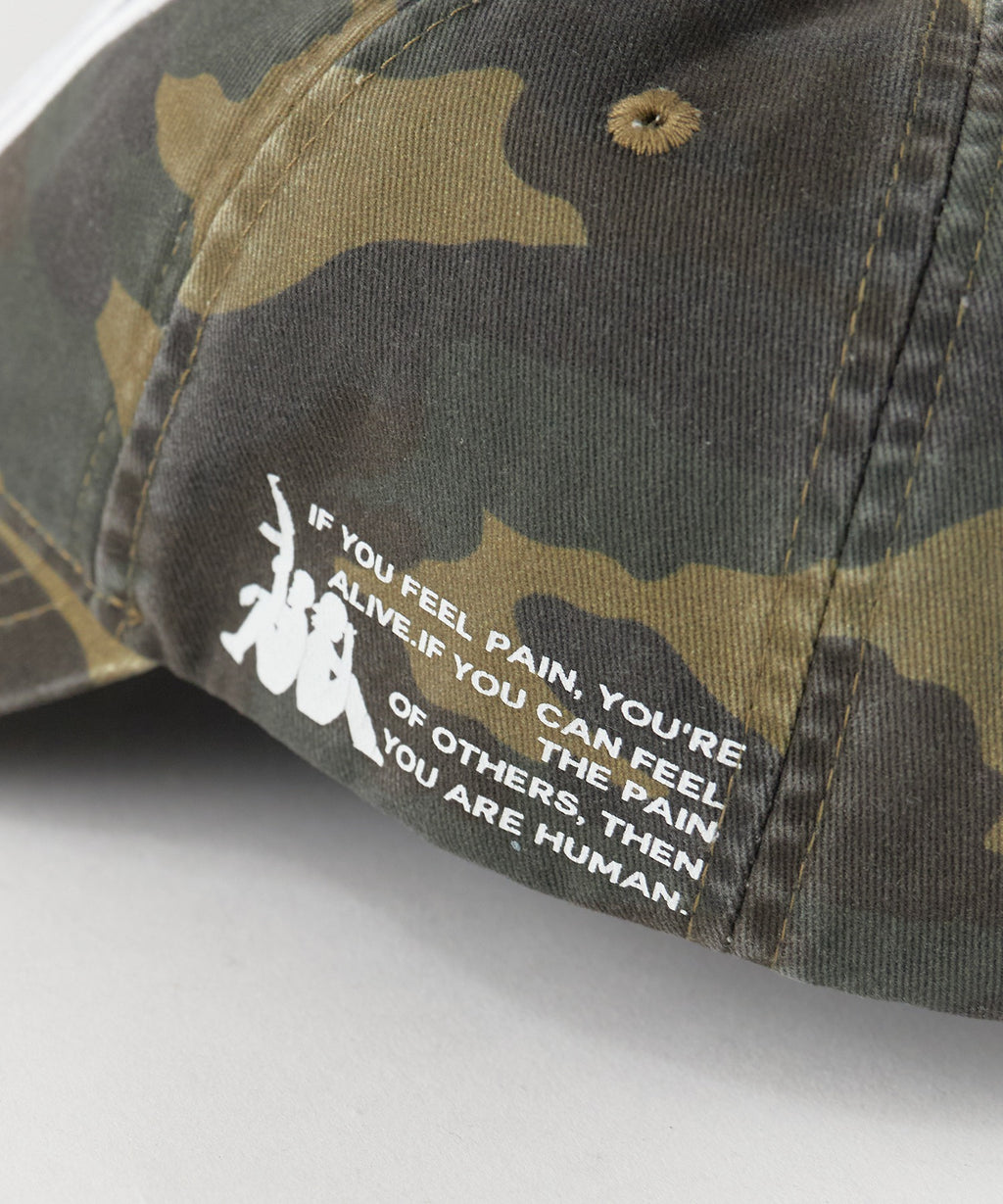 PANQ / 2024FW PIN-ATTACHED DESTORYED CAMO CAPS キャップ