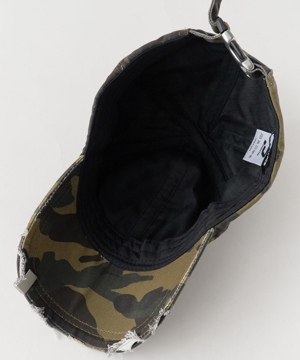 PANQ / 2024FW PIN-ATTACHED DESTORYED CAMO CAPS キャップ