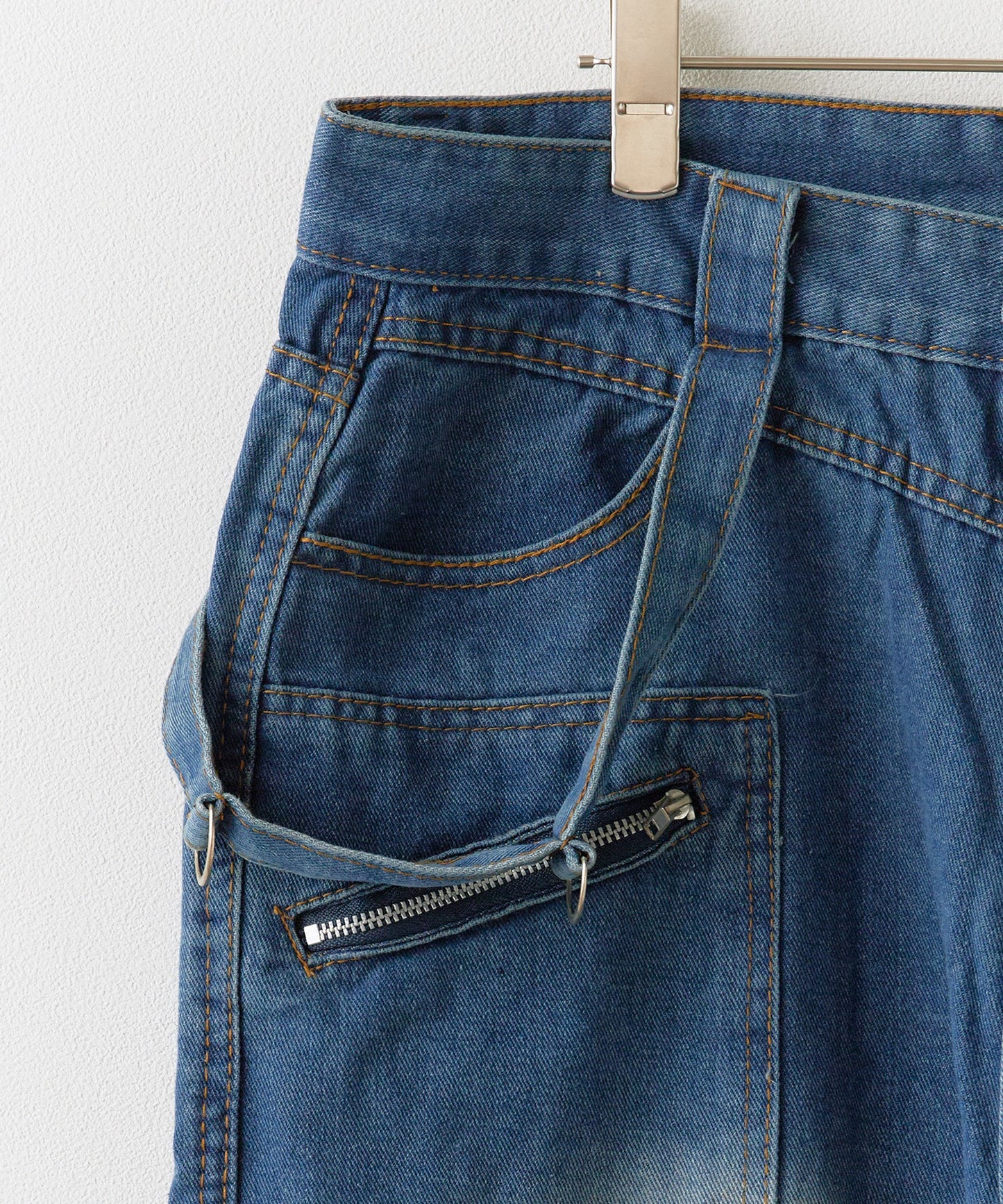 Theater code / Zip pocket denim pants
