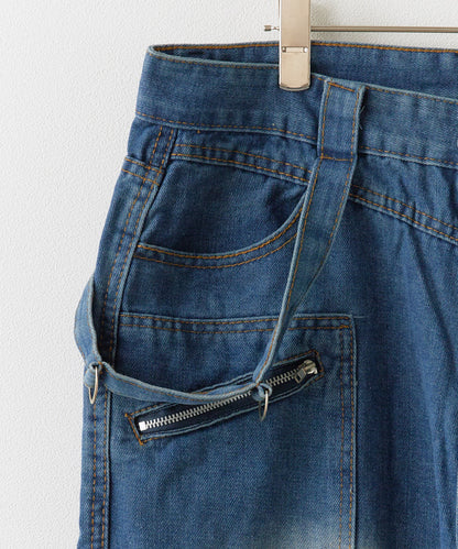 Theater code / Zip pocket denim pants