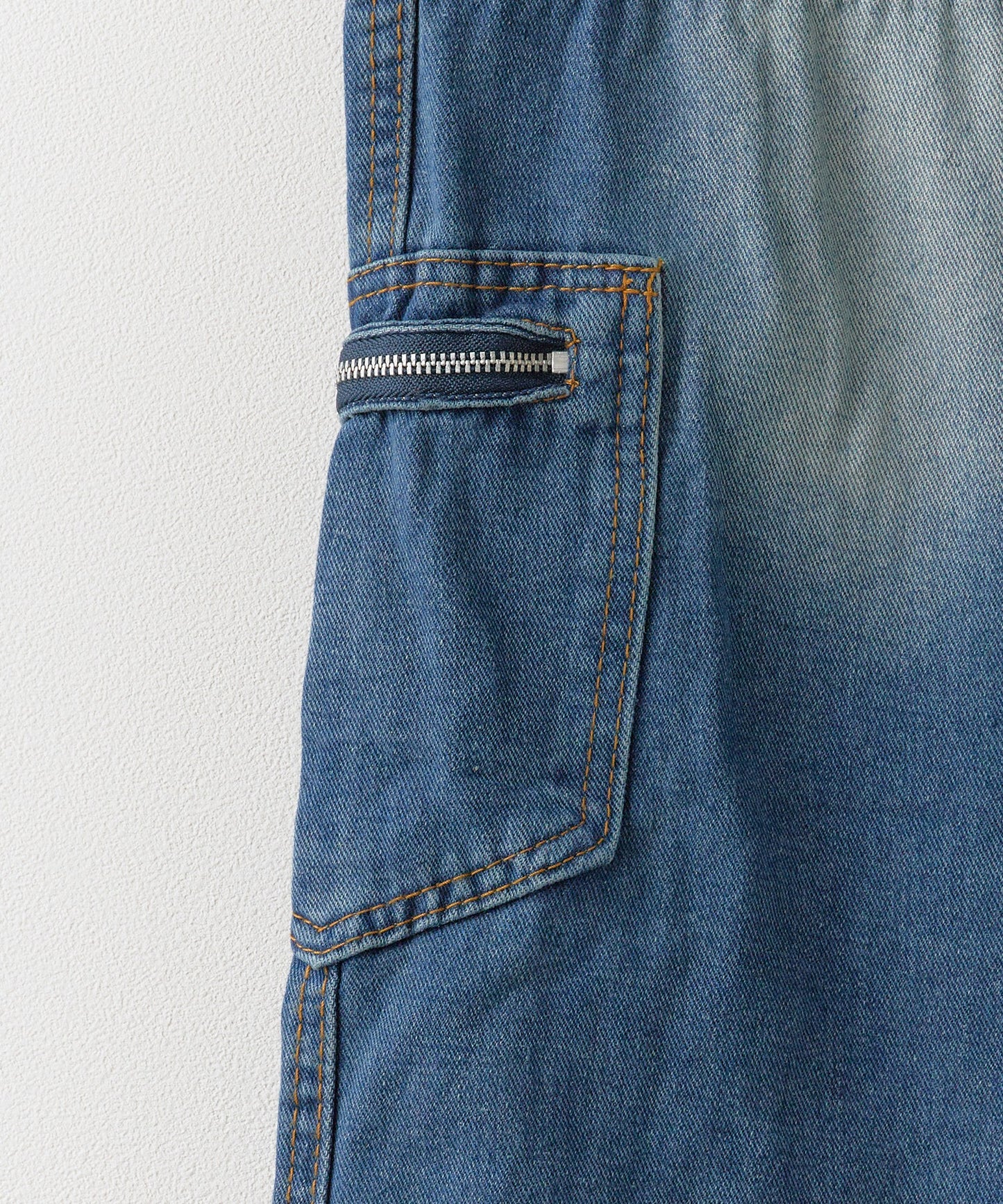 Theater code / Zip pocket denim pants