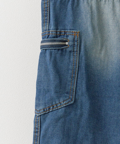 Theater code / Zip pocket denim pants