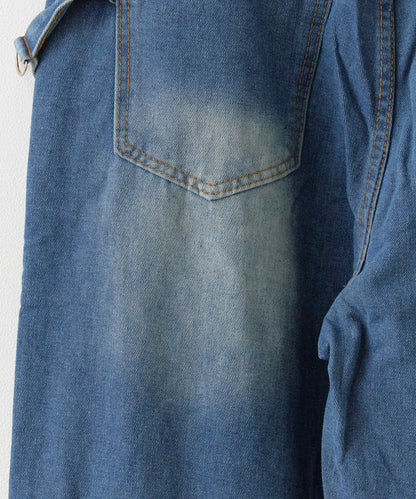 Theater code / Zip pocket denim pants