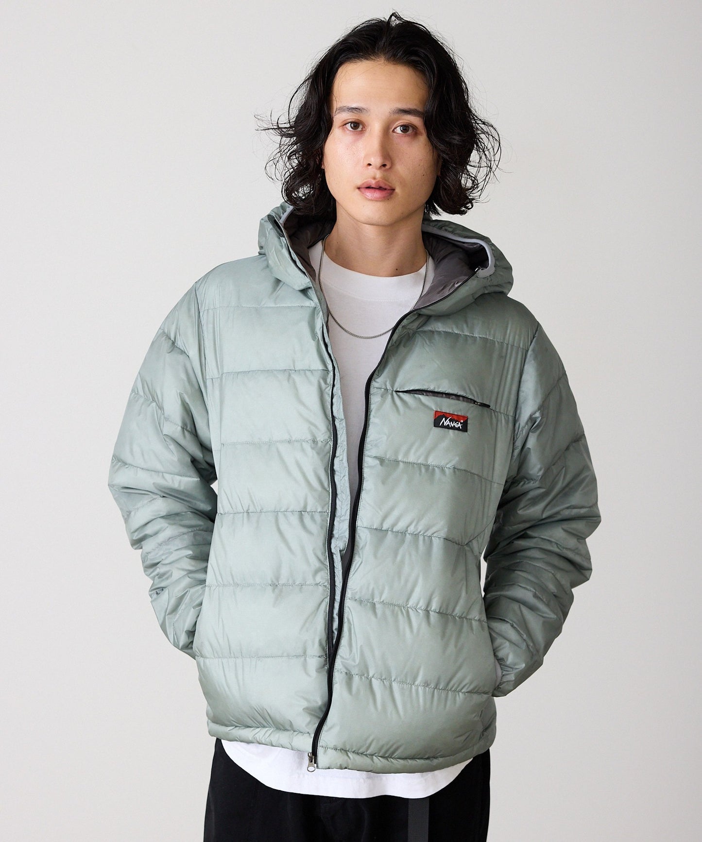 NANGA / ATL DOWN ZIP HOODIE
