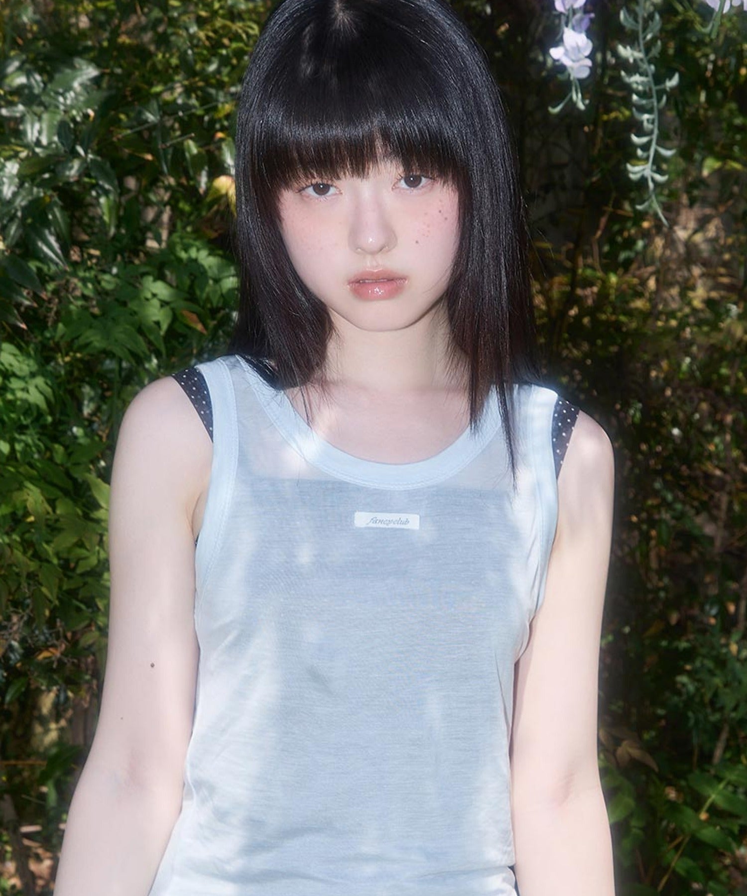 FANCY CLUB / 3-Way Dot Mesh Layered Sleeveless タンクトップ