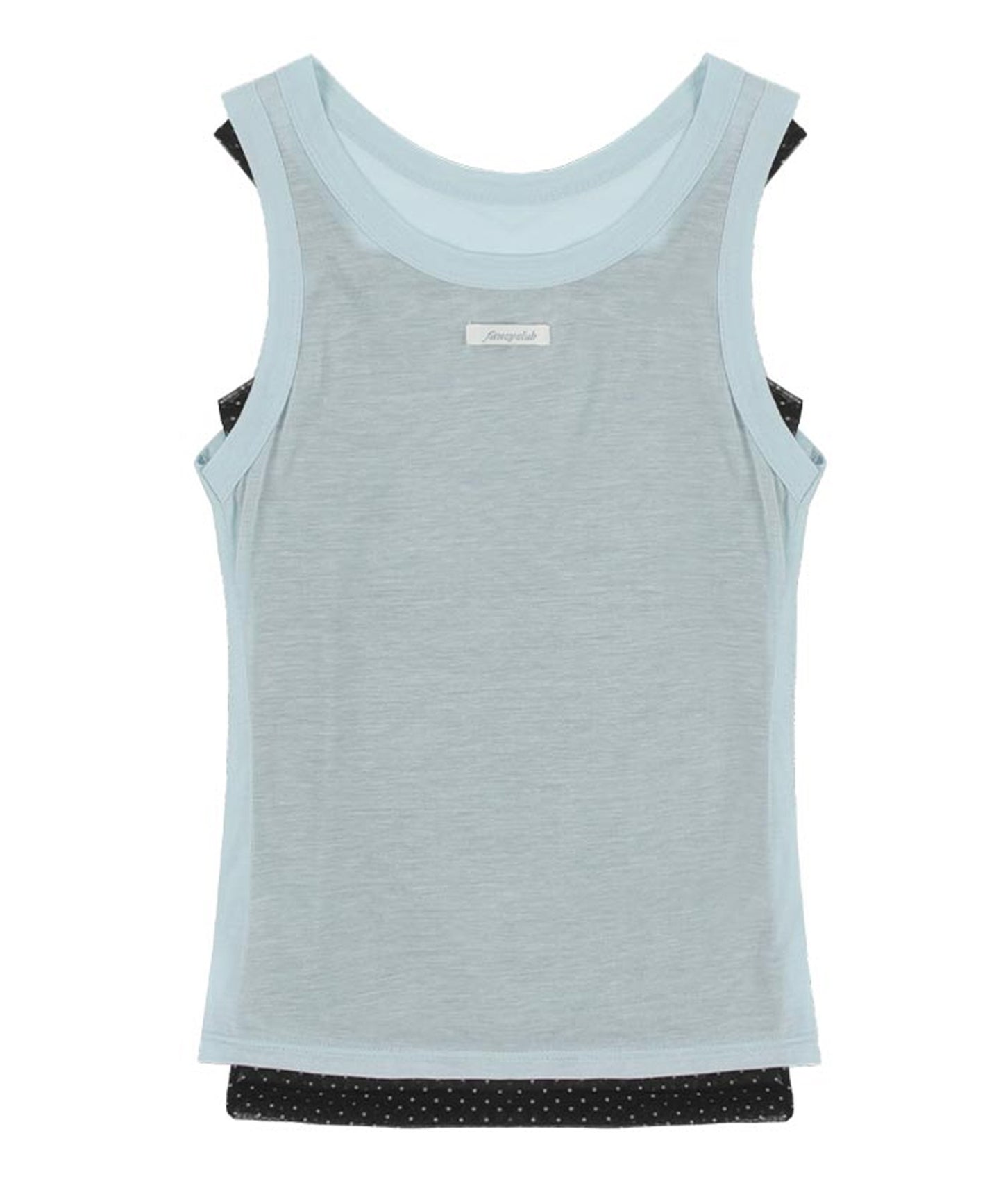FANCY CLUB / 3-Way Dot Mesh Layered Sleeveless タンクトップ