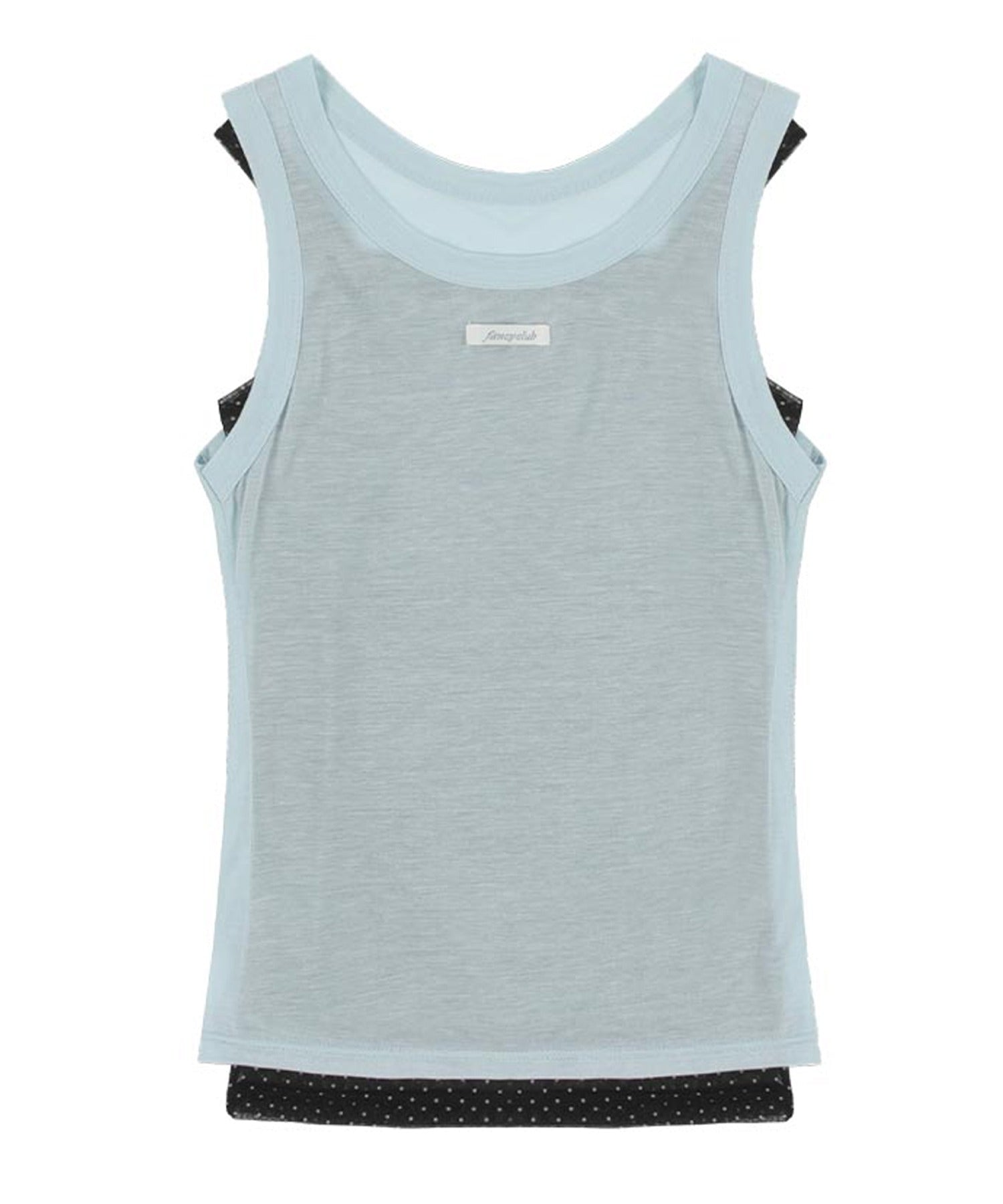 FANCY CLUB / 3-Way Dot Mesh Layered Sleeveless タンクトップ