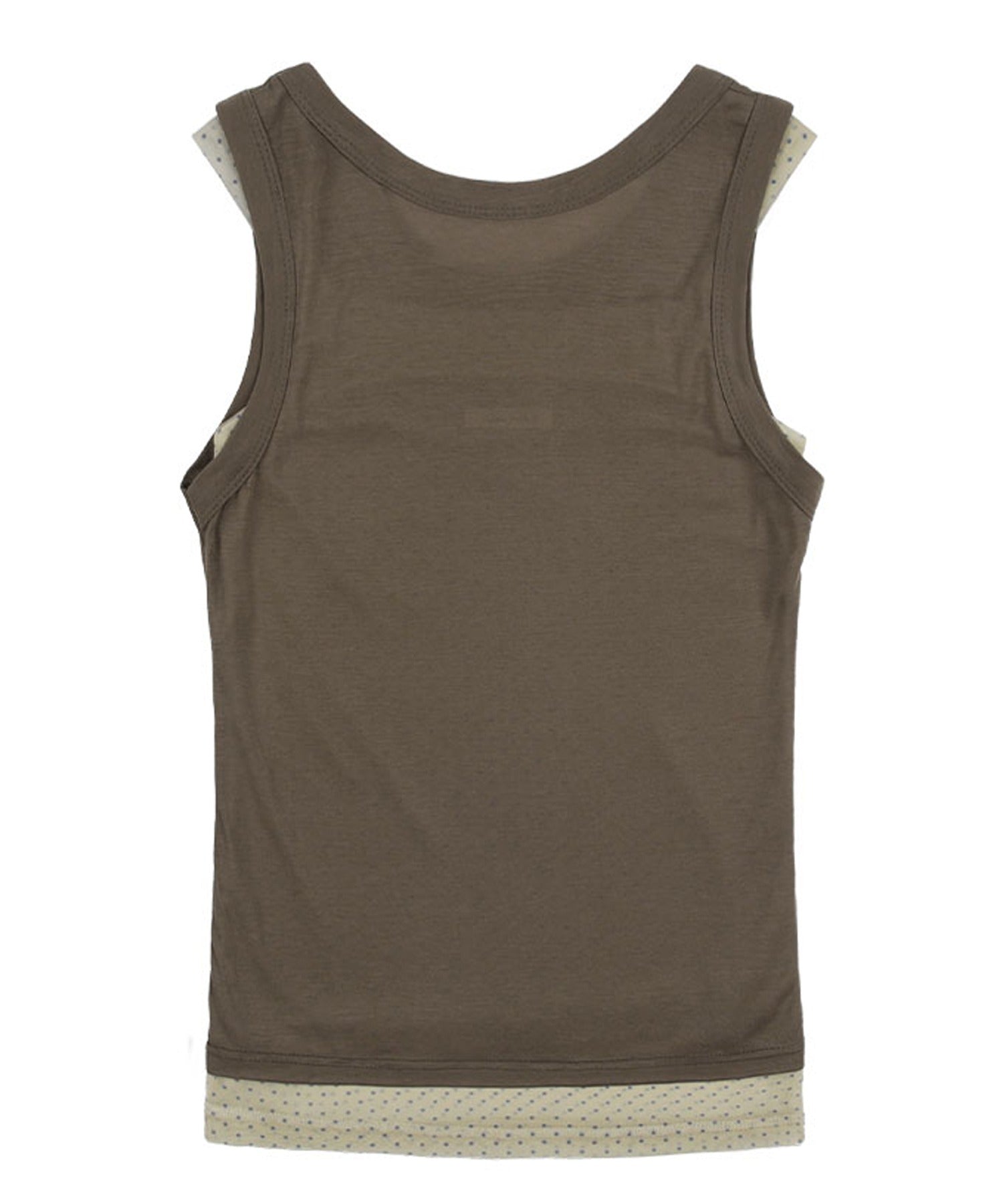 FANCY CLUB / 3-Way Dot Mesh Layered Sleeveless タンクトップ