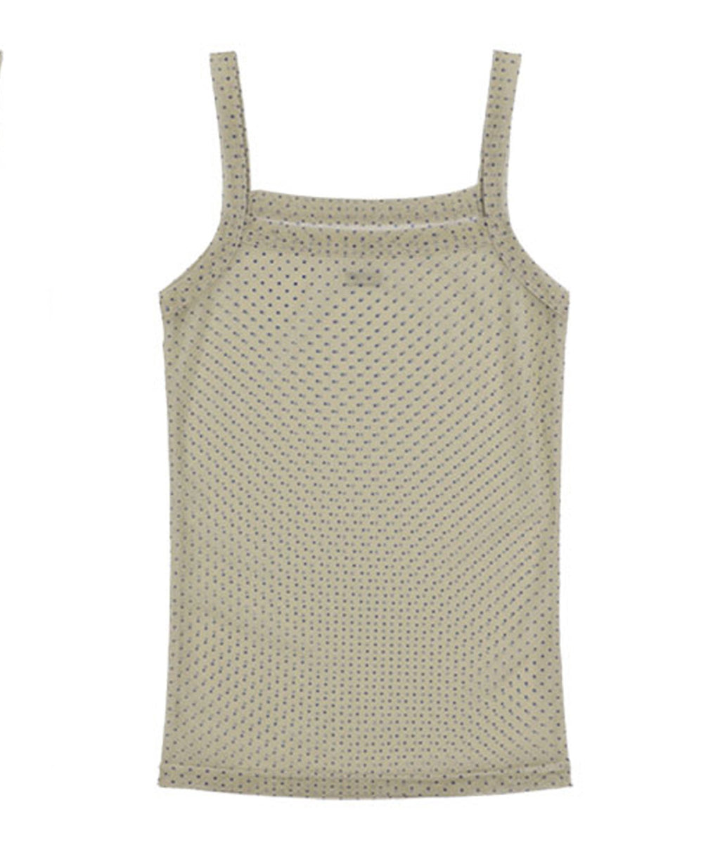 FANCY CLUB / 3-Way Dot Mesh Layered Sleeveless タンクトップ