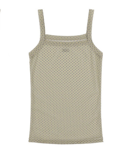 FANCY CLUB / 3-Way Dot Mesh Layered Sleeveless タンクトップ