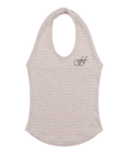 FANCY CLUB / Stripe Open-back Halterneck ホールターネック トップス